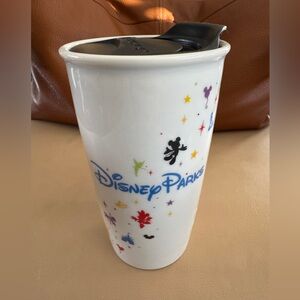 Starbucks Disney Parks Ceramic Travel Tumbler Mug w/lid 12oz
